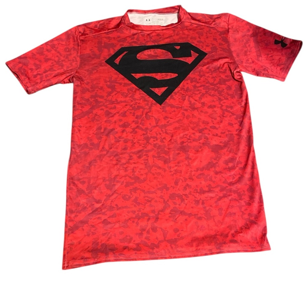 Under Armour Red Superman Logo T-Shirt